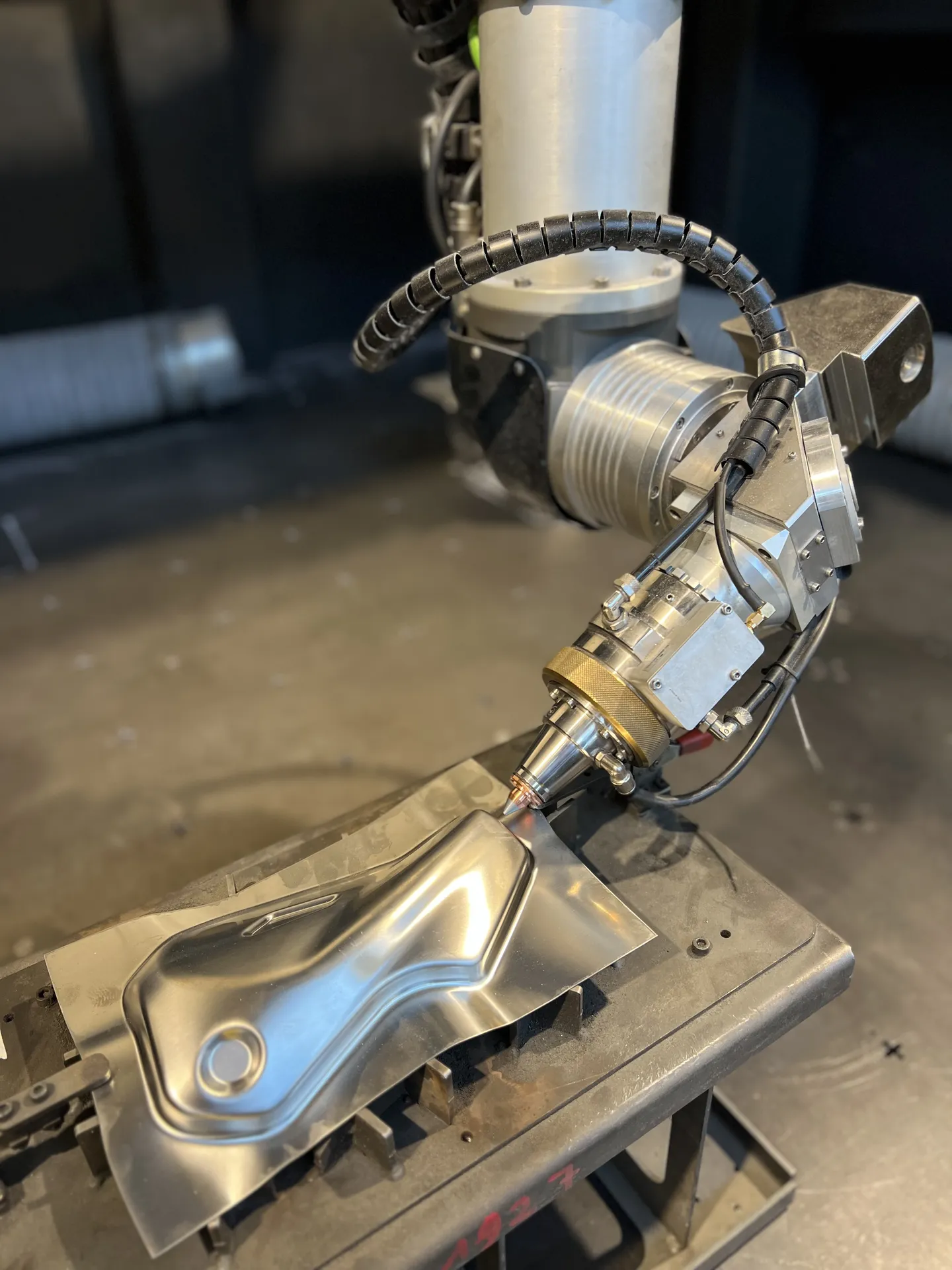 Foto laser 3D predisposto per la lavorazione